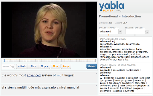 Learn English with Yabla