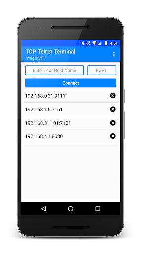 Screenshot TCP Telnet Terminal