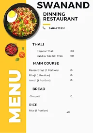 Swanand Dining Restaurant menu 1