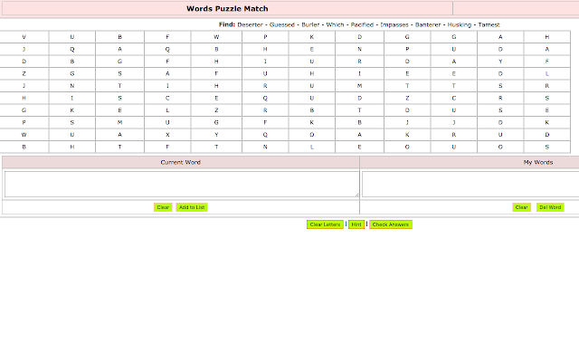 Printable Word Games screenshot