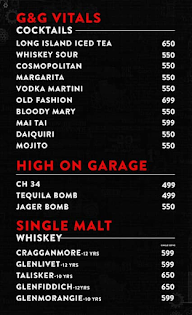 Gears & Garage Restobar menu 3