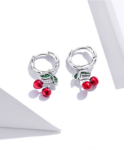 Title 8, Original Sweet Cherry S925 Silver Earrings for ...