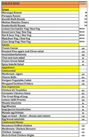 The Yumm Factory menu 