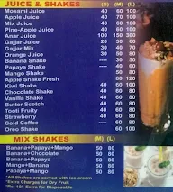 Raja Vaishno Dhaba menu 2