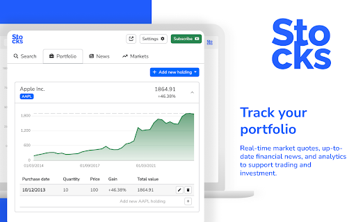 Bolsa - Rastreador financeiro & notícias