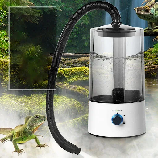 Reptile Humidifier Fogger Sprayer Mister Vivarium Fog Machine with Extension Hose for Tortoise Snake Paludarium Herps UK
