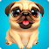 Fun puppy run icon