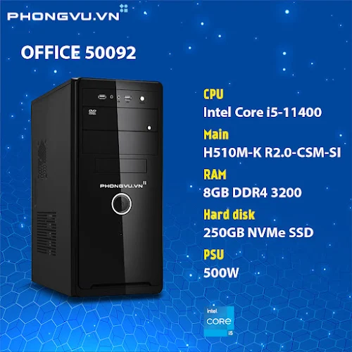 PC PV Home Office 50092 (i5-11400/8GB/250GB SSD/No OS)