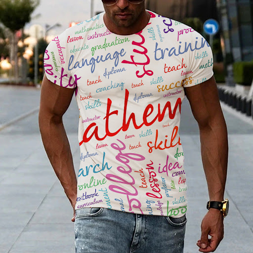 Title 8, New Mens Printed 3D T-shirt Short Sleeve. Styl...