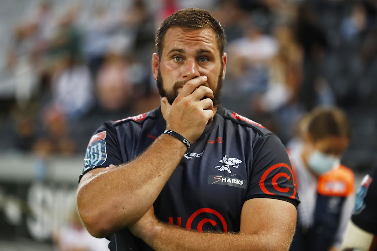 Sharks captain Thomas du Toit during the United Rugby Championship match against the Stormers at Kings Park Stadium on January 29 2022 in Durban. File photo: GALLO IMAGES/STEVE HAAG