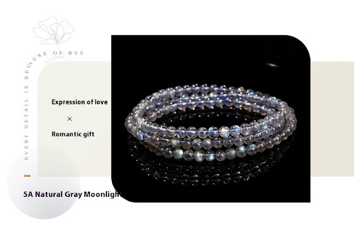 Title 7, Round Beads Accessories Bracelet 7A Natural Blu...
