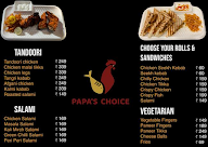 Papa's Choice menu 1