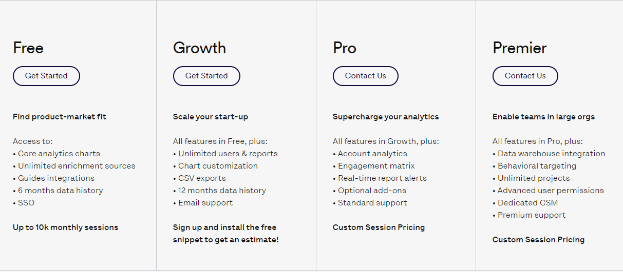 Heap Pricing Page