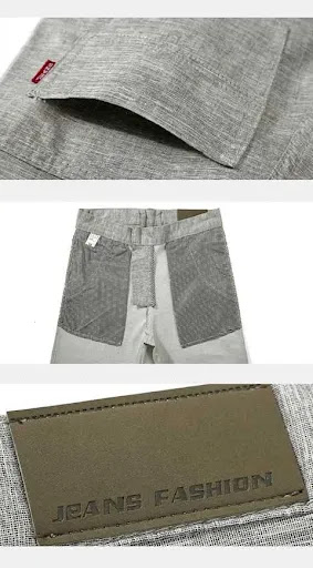 Title 12, Summer thin ice silk linen casual pants