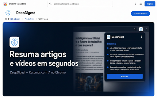 DeepDigest screenshot 1