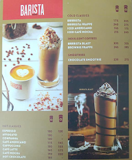 Barista Coffee menu 1