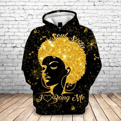 Title 2, Loose 3D Hooded Sweater with digital printing p...