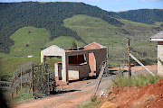 The guardhouse, still under construction at Dlamini-Zuma's new home.