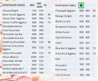 Divine Desserts menu 1