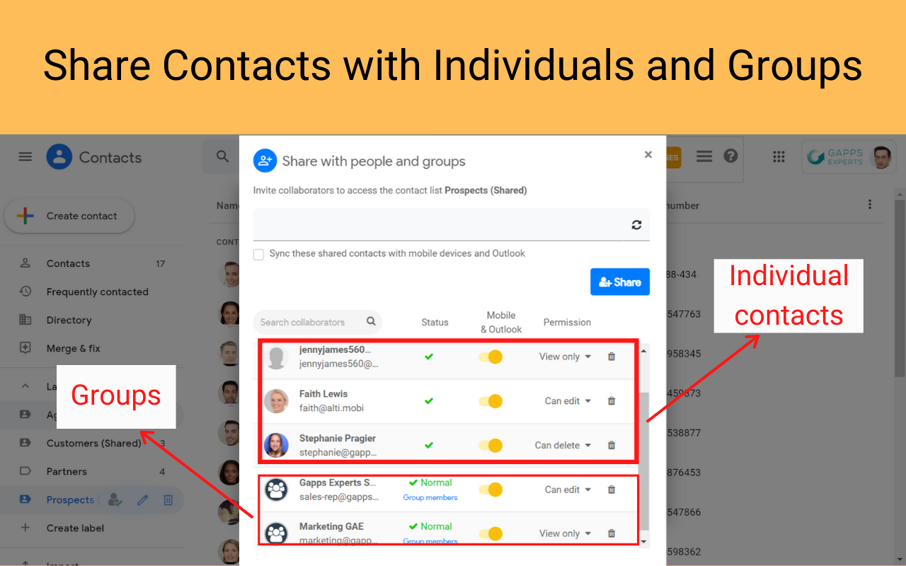 Share Google Contacts Plugin Preview image 4