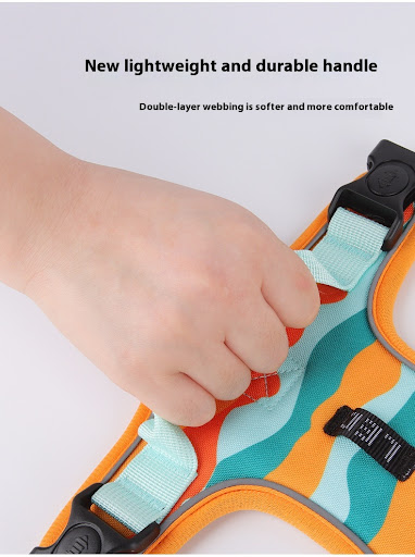 Title 11, Reflective Dog Chest and Back Harness with Hand...