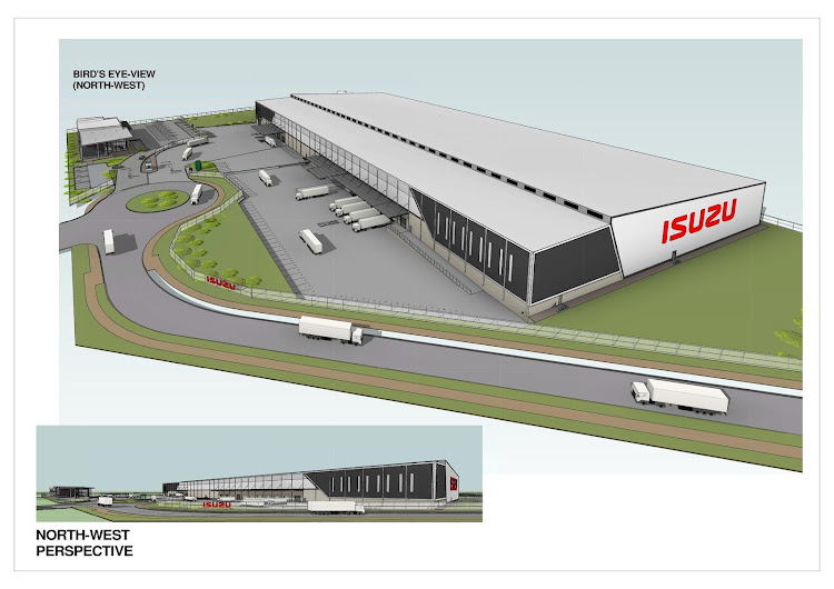 The schematic plan of the new Isuzu SA parts distribution centre to be built in Germiston. Picture: SUPPLIED