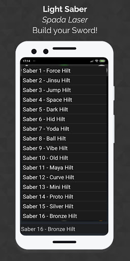 Screenshot LightSaber simulator