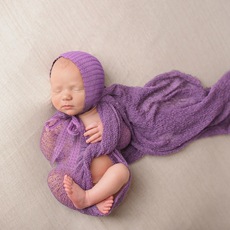 Title 10, Newborn Swaddling Cloth Beanie Hair Band Three-...