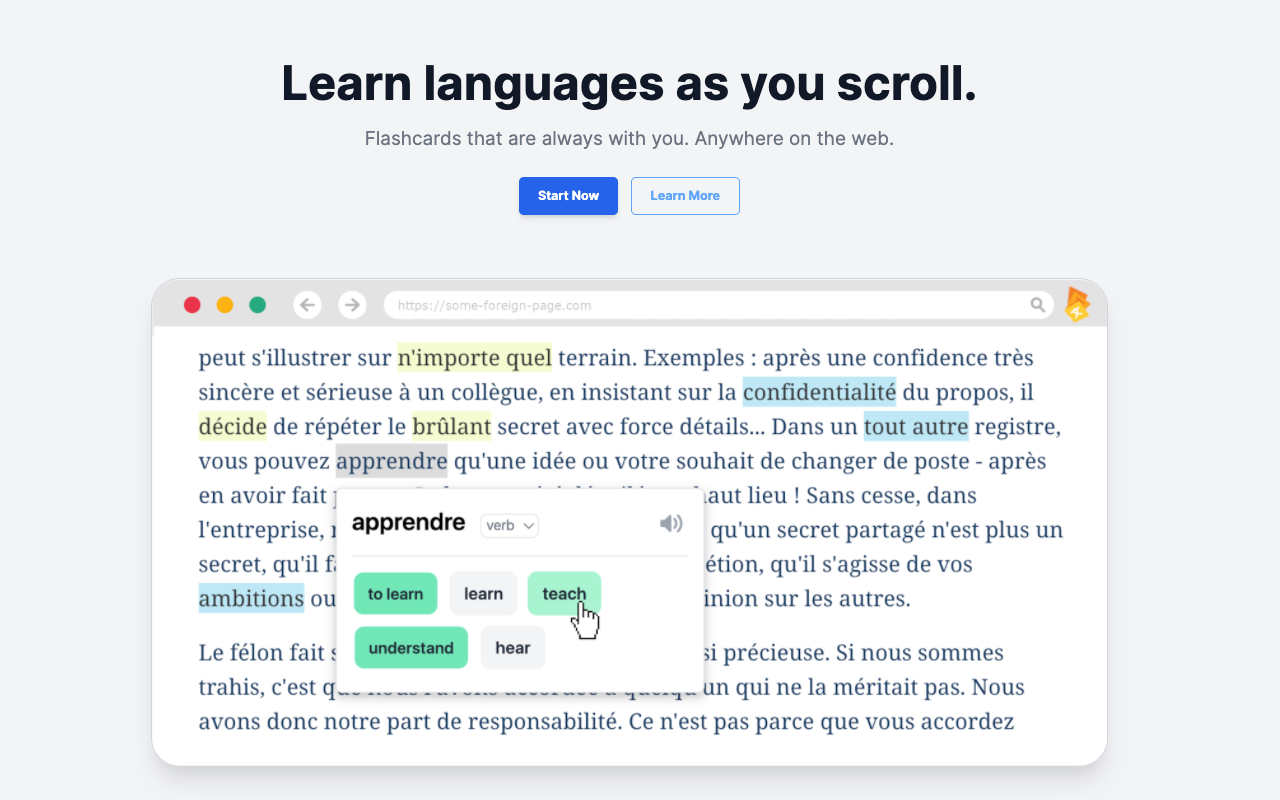 Masterlingo - Learn languages as you scroll Preview image 3