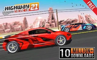 Racing in Highway Car 3D Games Screenshot