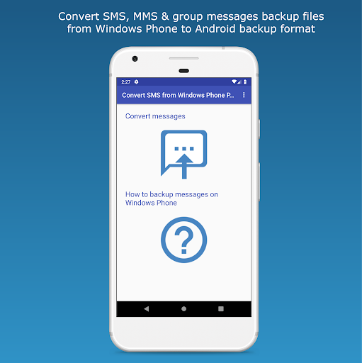 Screenshot Convert SMS from Windows Phone