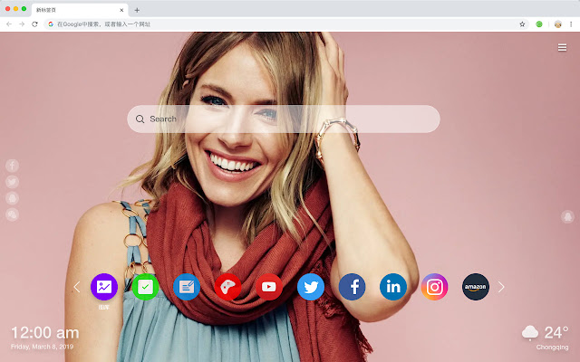 Sienna Miller Themes-New Tab