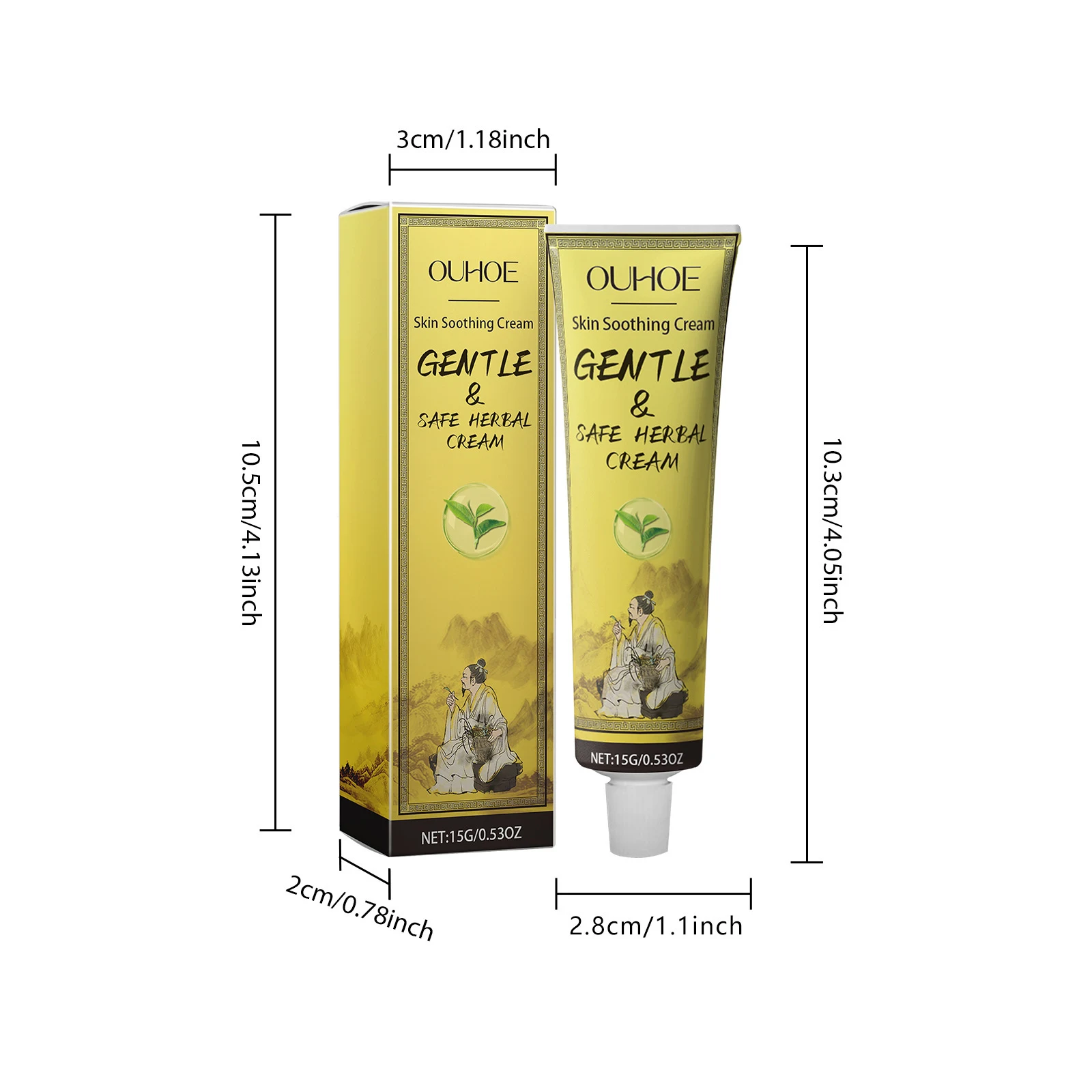 Title 1, Creme Herbal de Reparação da Pele Alivia o Ress...