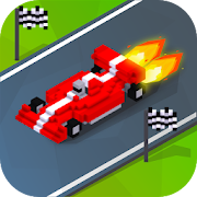 Blocky Turbo Race Cars 2D: Traffic Games 13 Icon