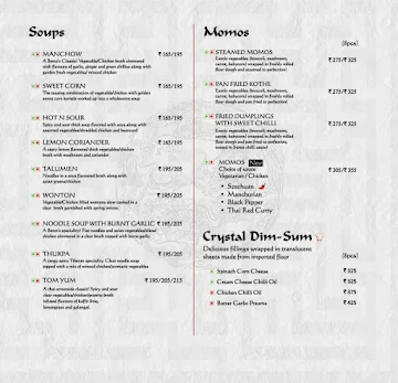 Bercos menu 