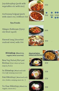 Busan Korean Restaurant menu 1