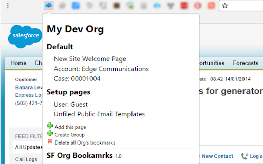 Salesforce Org Bookmarks