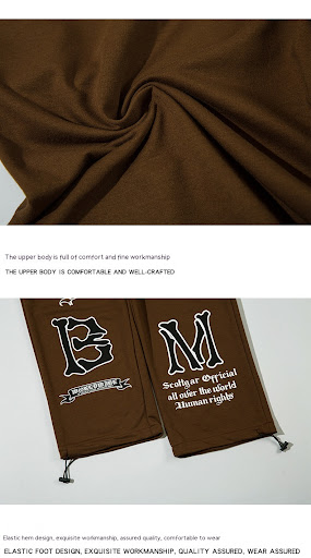 Title 7, Summer thin cotton terry letter print trousers ...