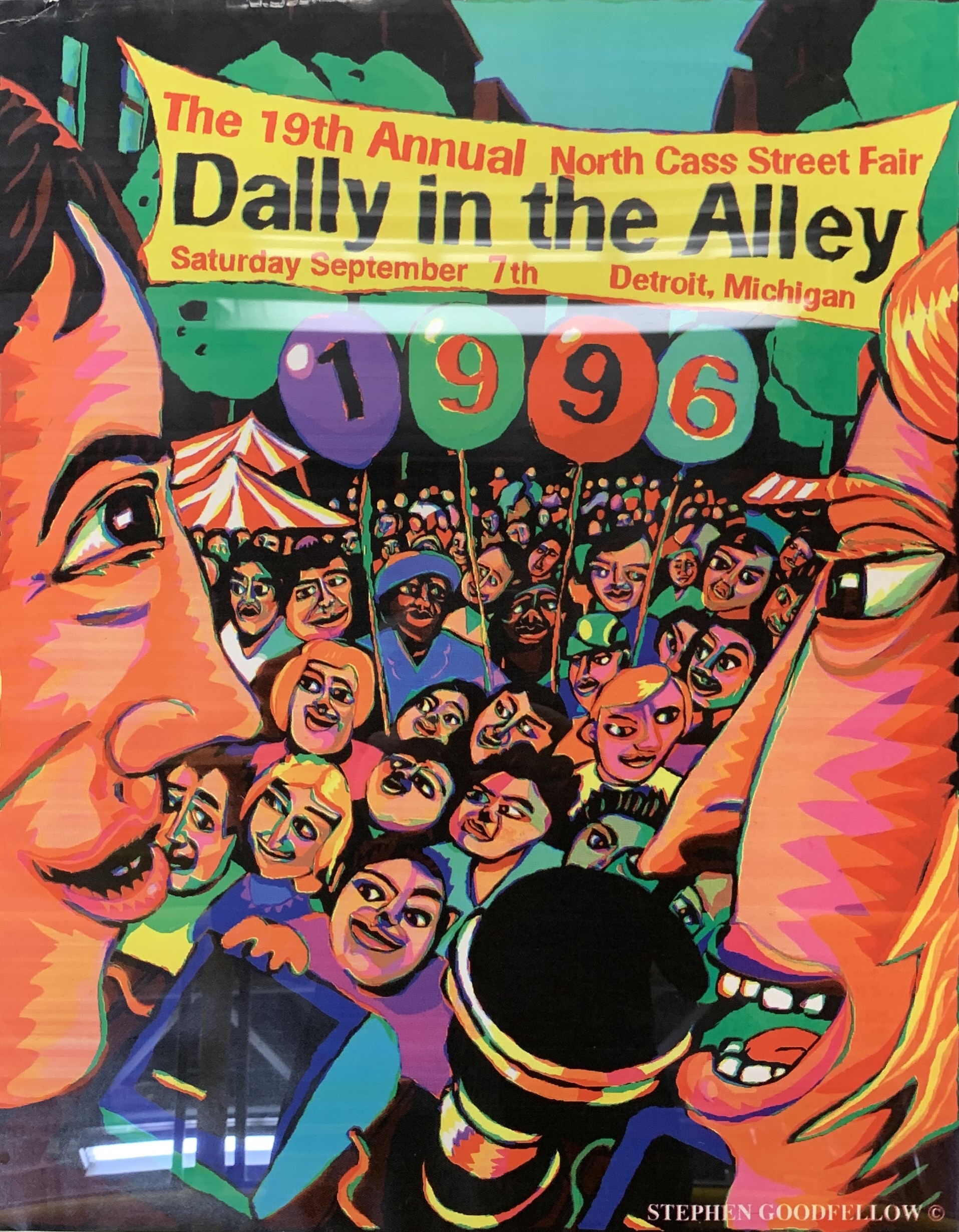 Dally in the Alley posters, “Dallying in the Alley” exhibit, Detroit Historical Museum. Photos by  Mirror News staff