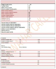 Jawahar Cakes menu 2