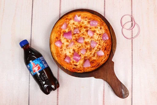 Cheese Onion Pizza [6 Inches] With Coke [250 Ml]