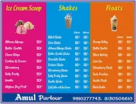 Amul Ice Cream Parlor menu 1