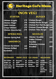 Heritage Cafe menu 3