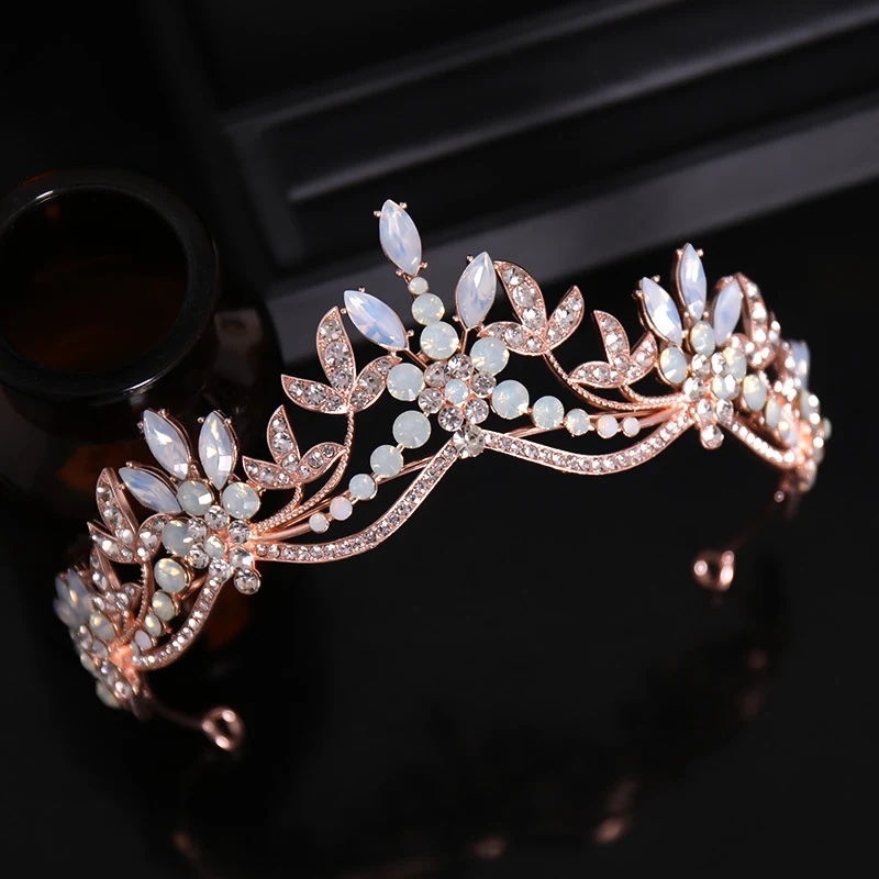 Nova coroa tiara strass cavalo olho ponto diamante princesa coroa acessórios para o cabelo