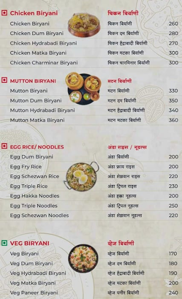 Choudhary Patilancha Wada menu 