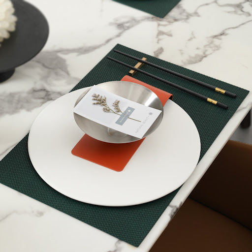 Title 4, Creative Weaving Leather Placemat Waterproof, p...