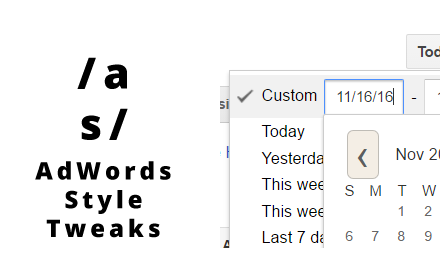 AdWords Style Tweaks Preview image 0