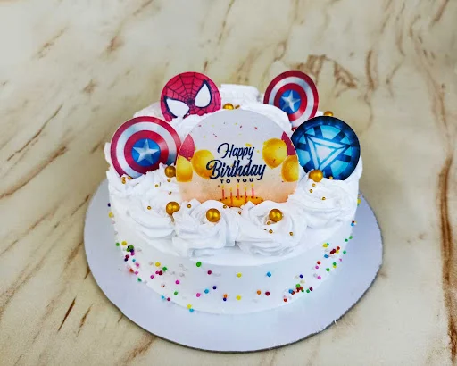 Avengers Disk Cake