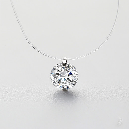 Title 3, Zircon pendant necklace