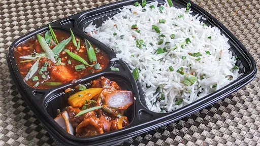 Chilli Paneer With Fried Rice Meal